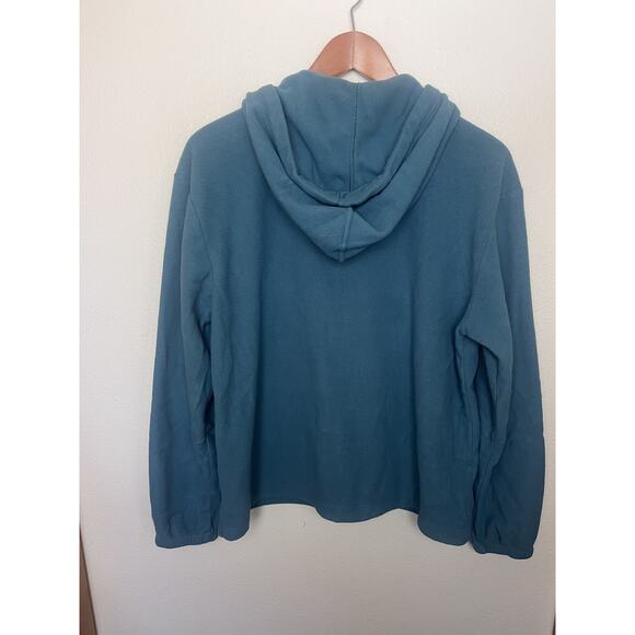 Patagonia Micro D Fleece Full Zip Hoodie Women’s Sz Medium Wetland Blue - Picture 8 of 11